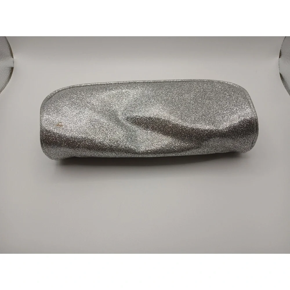 Morphe Makeup Bag Sparkly Silver Glitter Pouch Toiletry Bag Cosmetic Bag